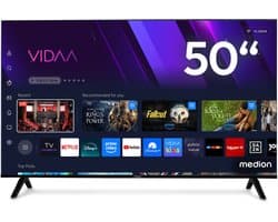 MEDION 125,7 cm (50″) Ultra HD TV (Smart-TV, 4K, HDR10, VIDAA Store, Prime Video, Disney+, DAZN, Paramount+, HbbTV, PVR, Bluetooth, MD 850301)