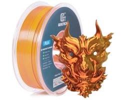 Silk Dual Color Filament 1,75 mm voor 3D-printers - Goud & Koper