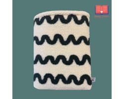 Story Sleeve - Book Sleeve / E-reader Sleeve Fluffy Green Waves - 27 x 23 cm - Ook geschikt voor E-reader - Boekenhoes - Boekbeschermer - Boekhoes - Booksleeve - Voor boek