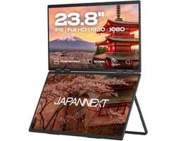 JAPANNEXT Dual Portable Monitor 23.8"(x2) IPS Full HD (1920x1080) 100Hz | JN-DMD-IPS238F-C4