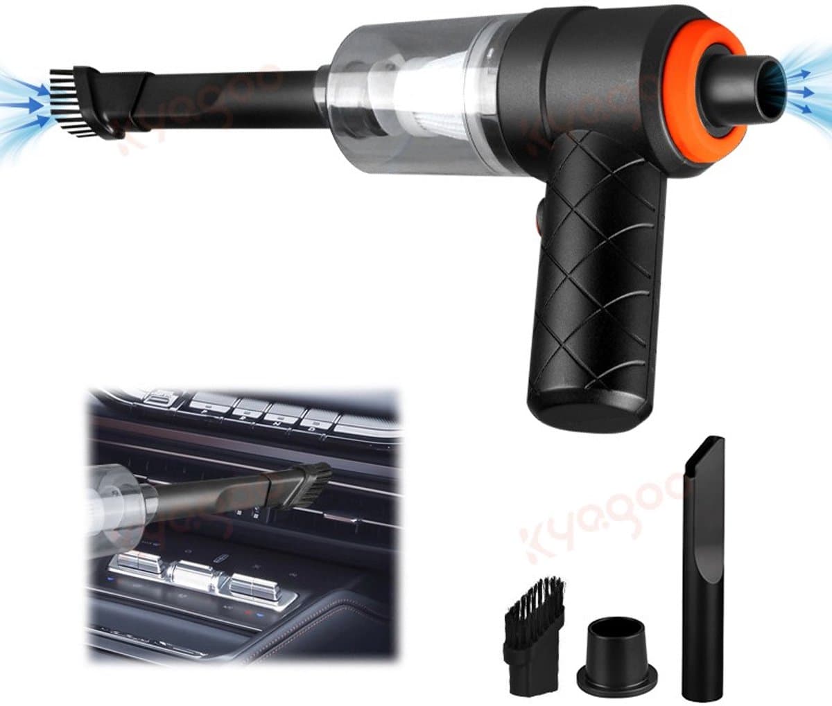 Power vacuum. MKR 2.1 Handzame stof zuiger/blazer. Draadloos, uitwasbare filter en USB oplaadbaar. — afbeelding 1