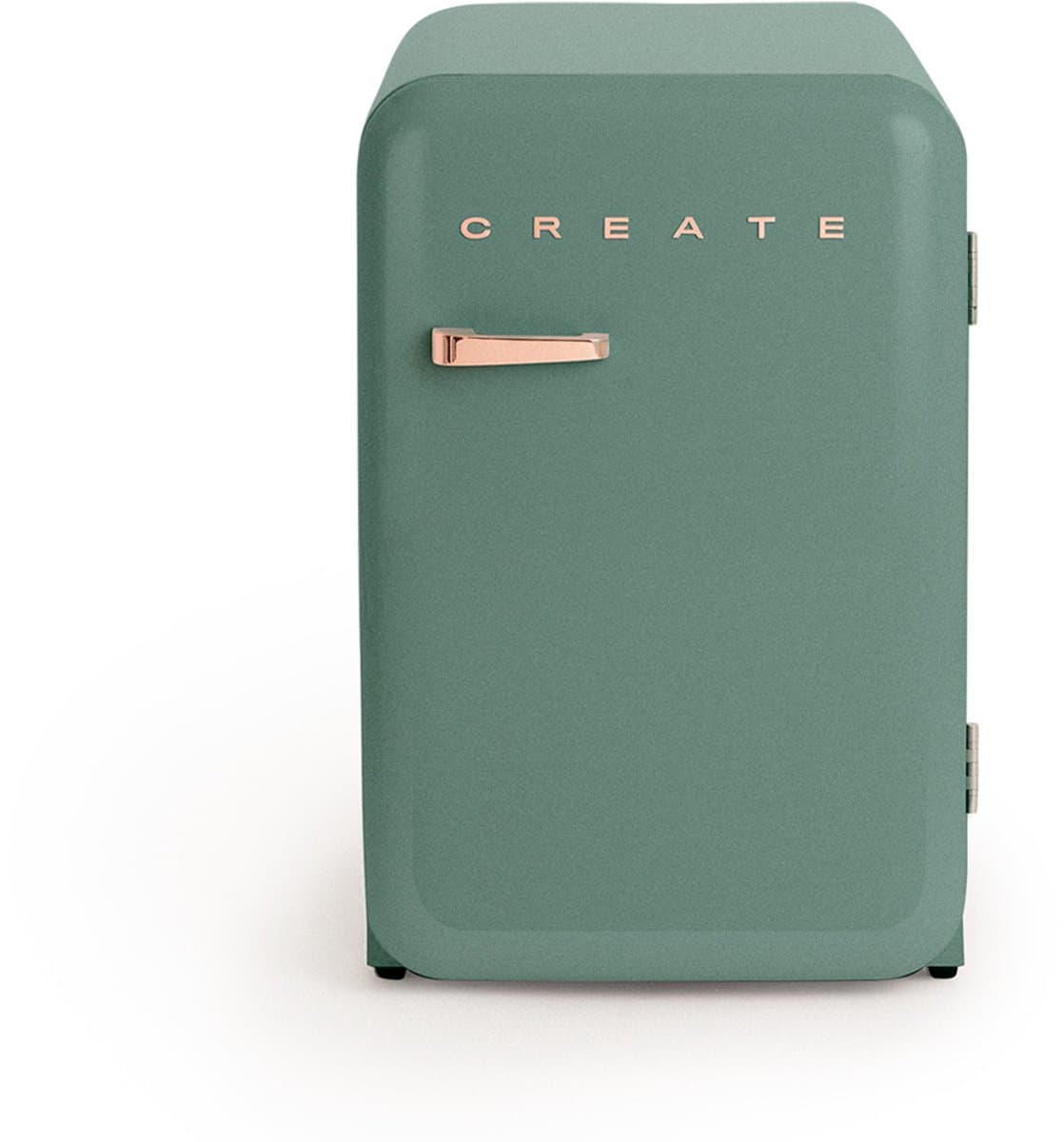 CREATE - Koelkast in retrostijl - Sage - Handvat Roségoud - FRIDGE RETRO 107L — afbeelding 1