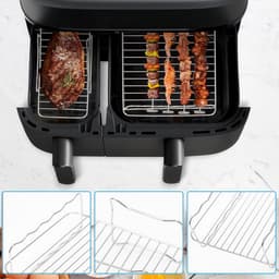 YONO Accessoires Set - geschikt voor Philips Dual Basket Airfryer - 5000 - 3000 series - 18in1 — thumbnail 10