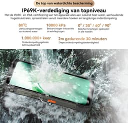 Blackview XPLORE 2 Projector- Robuuste Smartphone - 5G - 36GB RAM - 256GB ROM - 20000mAh - 120W snel opladen - 6.73 inch QHD+ AMOLED-scherm - Nachtzicht - Android 15 - Robuuste Telefoon - NFC - GPS - Zwart — thumbnail 3