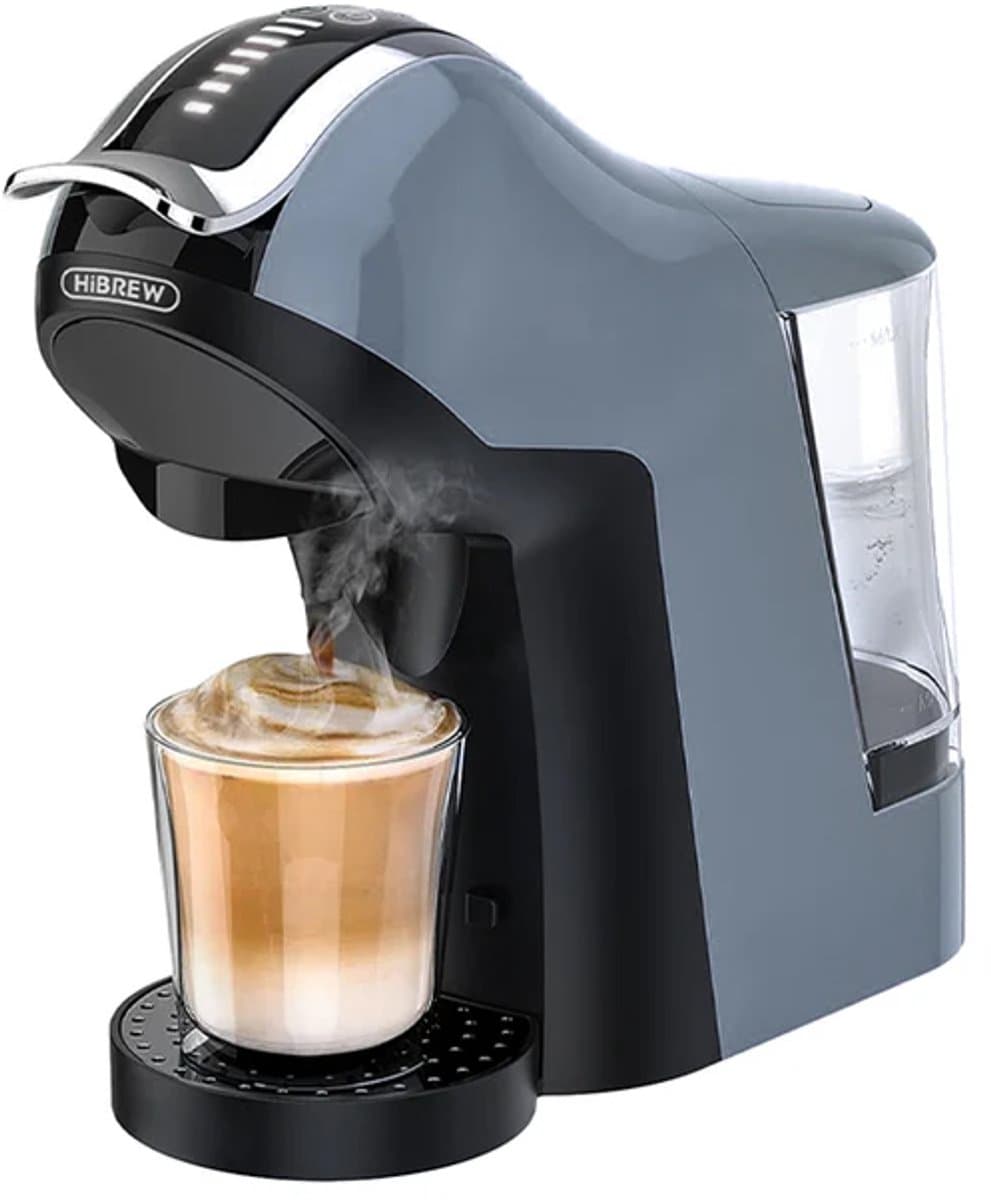 HiBREW H17 4-in-1 Koffiemachine – 20 Bar – Hot & Cold Extractie – Touchscreen – Compatibel met Nespresso/Dolce Gusto/Koffiepads/Gemalen Koffie – 7 Waterstanden – 1000ml Reservoir — afbeelding 1