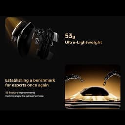ATK A9 Ultra Max - Draadloze Gaming Muis - Ultralicht - 53 Gram - PAW3395 Sensor - 8 kHz Polling Rate - Nordic nRF52840 MCU - 600 mAh Batterij - Optische Switches - Ice-Feel Coating - RGB - Wit — thumbnail 4