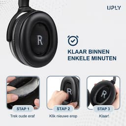 Set Oorkussens voor JBL Koptelefoon - E55BT Oorkussen - E55BT - Kunstleer met Traagschuim — thumbnail 4
