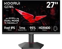 Koorui G2741L - 4K IPS Gaming Monitor - 27 Inch - 160 Hz - 1 ms
