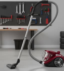 PowerCyclone XXL 900W Zakloze Stofzuiger – 2.5L – 3-Laags Filtersysteem 99,98% Stofopname – Compact & Lichtgewicht – 8,8m Actieradius – Inclusief 2-in-1 Kierenzuigmond – Rood/Zwart — thumbnail 2