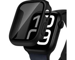 Privacy Screenprotector en Hoesje geschikt voor Apple Watch 42mm series 11/10 - 360 Graden Volledige Bescherming - Beschermglas Hoes Screen Protector Glas