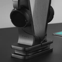 Houten Hoofdtelefoonhouder - Universele Houder met Kabelbeheer - Minimalistisch Design — thumbnail 5
