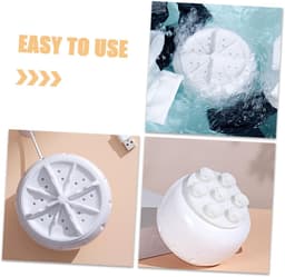 2 stuks draagbare mini USB-turbowasmachine, slimme compacte wasmachine voor camper, appartement, reizen en huis, zachte was voor ondergoed — thumbnail 2