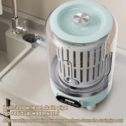 Draagbare wasmachine, 3 modi wasapparaat, compacte wasmachine - voor babykleding, linnen, huisdieren, reizen, appartement, hotel — thumbnail 2