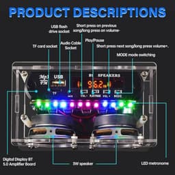 Mini Versterker Bouwpakket - DIY Radio met Bluetooth en LCD scherm — thumbnail 4