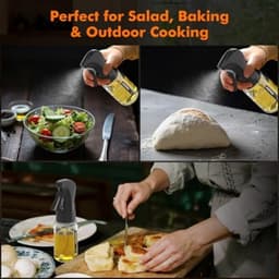 PromoHome Oliespray Fles - 200ml Glas Dispenser voor Keuken en Airfryer — thumbnail 3