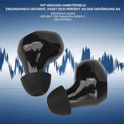 Zwart hoortoestel, digitaal hoortoestel, heldere geluidsversterking, meerdere standen, lange batterijduur. — thumbnail 4