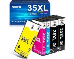 XL inktcartridges inktset voor Workforce Pro 4740 4730 4725 4720 (4 zwart + kleur)