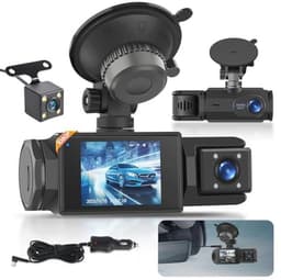 Dash Cam 1080P met 3 Kanalen, WiFi en Nachtzicht - Volledige HD Autobewakingscamera — thumbnail 1