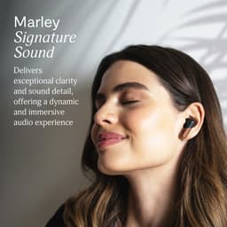House of Marley Trenchtown Draadloze Oordopjes - Bluetooth ANC Oortjes Draadloos - 24 uur Batterijduur - Eco Friendly Design - Hybrid Active Noise Cancelling - Zwart — thumbnail 4