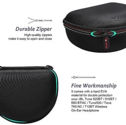 Hoofdtelefoonhoesje voor On-Ear Bluetooth Hoofdtelefoons - Opvouwbaar Ontwerp — thumbnail 2