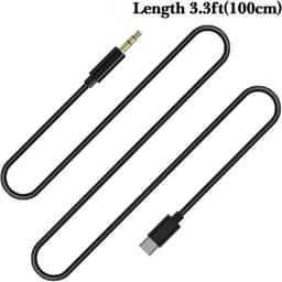 2-Pack USB-C naar 3.5mm Audiokabel (100 cm) - Hoofdtelefoon Aux Snoer voor Diverse Koptelefoons — thumbnail 4