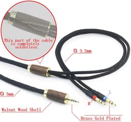 2.5mm Gebalanceerde Upgrade Kabel Zilver Verguld Koper Geschikt voor Hifiman Sundara Ananda Arya — thumbnail 4