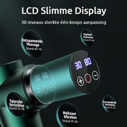 Gloovon® - Massage Gun Professioneel - Massage Apparaat - Inclusief Koffer en 6 Opzetstukken - 25.2V Borstelloze motor - Krachtig Massage Pistool - Ergonomisch ontwerp - Fitness — thumbnail 3