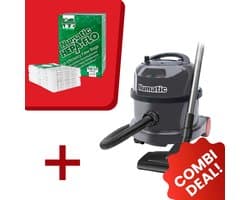 Numatic - Stofzuiger PPR240-11 - Graphite - Inclusief 10x Stofzuigerzak NVM-1CH Hepa