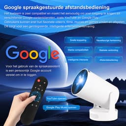Mini Beamer Projector -HY300Ultra - 4K-ondersteuning - WiFi 6 - Android 11 - Automatische correctie - 180° draaibaar - Externe luidspreker - Draagbare Home Cinema, Outdoor — thumbnail 2