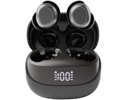 pocobob® Z draadloze oortjes - Black Deep Grey - bluetooth oordopjes - kleine oordopjes - in ear oortjes - met microfoon - ook voor slapen - Met pocobob APP voor je smartphone