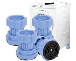Wasmachine voetsteunen met anti-vibratie pads - Verstelbare hoogte wasmachine voetsteunen - Multifunctionele verstelbare standaard basis - Universele hoogte verhogende pads - 4-pack