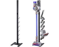 Stofzuigerstandaard – Metalen Staander Compatibel met Dyson – Vrijstaand Accessoirestation – Zwart