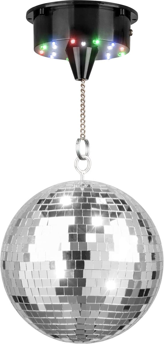 Fuzzix MB20ML Discobal 20 cm - met motor op batterijen en RGBW LED's — afbeelding 1