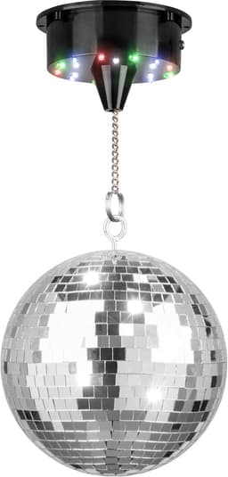 Fuzzix MB20ML Discobal 20 cm - met motor op batterijen en RGBW LED's — thumbnail 1