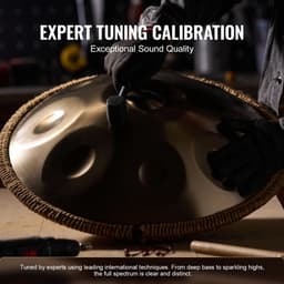 VEVOR Handpan Drum 55cm 10 Noten D Mineur Handtrommelinstrument met Hamer — thumbnail 3