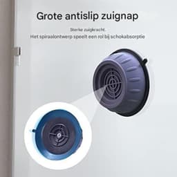 EXCITAT Schokabsorberende pads geschikt voor wasmachines - 4-pack - Universele rubberen basis - Antivibratie pads geschikt voor wasmachines en drogers — thumbnail 4