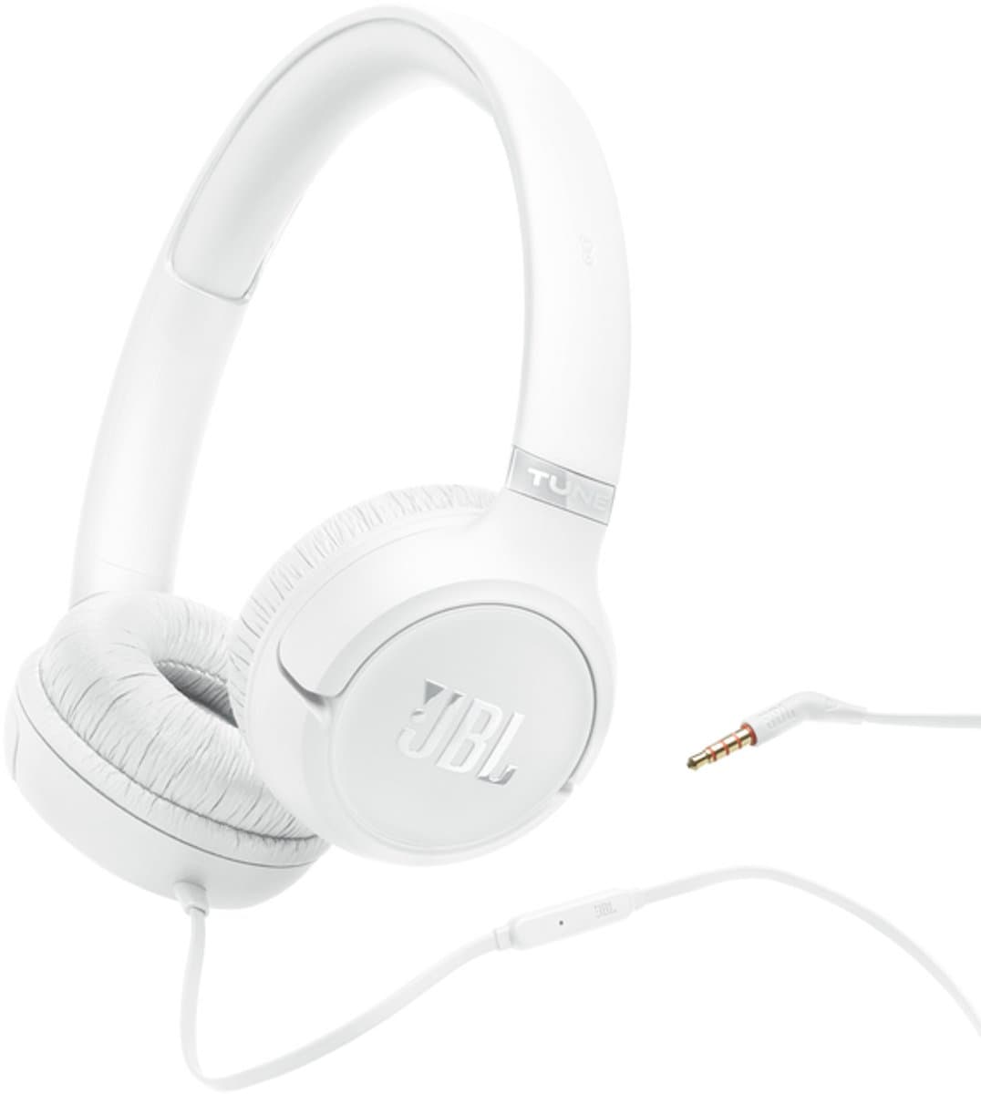 JBL Tune 530 - Bedrade On-ear Koptelefoon - Hoofdtelefoon met Kabel & Microfoon - 3.5 mm Aansluiting - JBL Pure Bass - Voor iPhone, Samsung, Tablet & Laptop - Wit — afbeelding 1