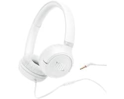 JBL Tune 530 - Bedrade On-ear Koptelefoon - Hoofdtelefoon met Kabel & Microfoon - 3.5 mm Aansluiting - JBL Pure Bass - Voor iPhone, Samsung, Tablet & Laptop - Wit