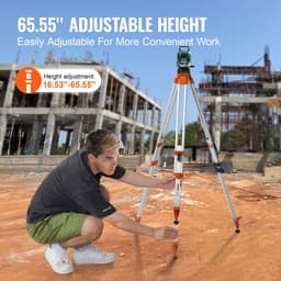 VEVOR Professioneel Statief Bouwstatief voor Lasers & Waterpastoestellen Aluminium 420-1665mm — thumbnail 4