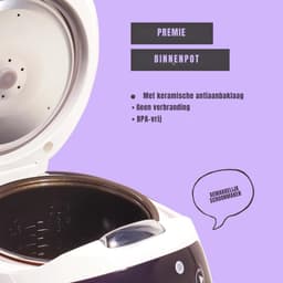 MMP® Multicooker - Multicookers - Rood - ‎35cm x 27cm x 27cm — thumbnail 10