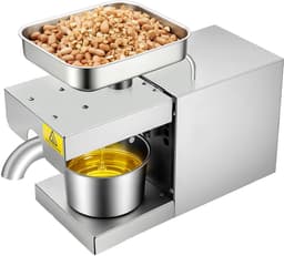 Oliepers Elektrische Olieverdeler RVS Oliepersmachine Voor Thuis Pinda'S Sojabonen Koolzaad Sesamzaad 600W 220V — thumbnail 1