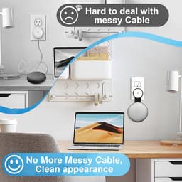 YONO Houder geschikt voor Google Nest Mini – Wall Mount – Zwart — thumbnail 4