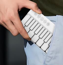 Mini keyboard piano - Piano kind - Speelgoed Voor Kinderen - Educatief Speelgoed -Draagbare zakpiano - Wit — thumbnail 5