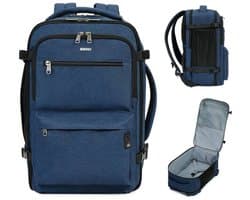 Ultralichte 20L Antidiefstal Handbagage Rugzak – Luchtvaartgoedgekeurde Reisrugzak met 40,64 cm Tech Sleeve, Natte Zone & 6 Beveiligingsvakken – Unisex Laptop & Travel Backpack