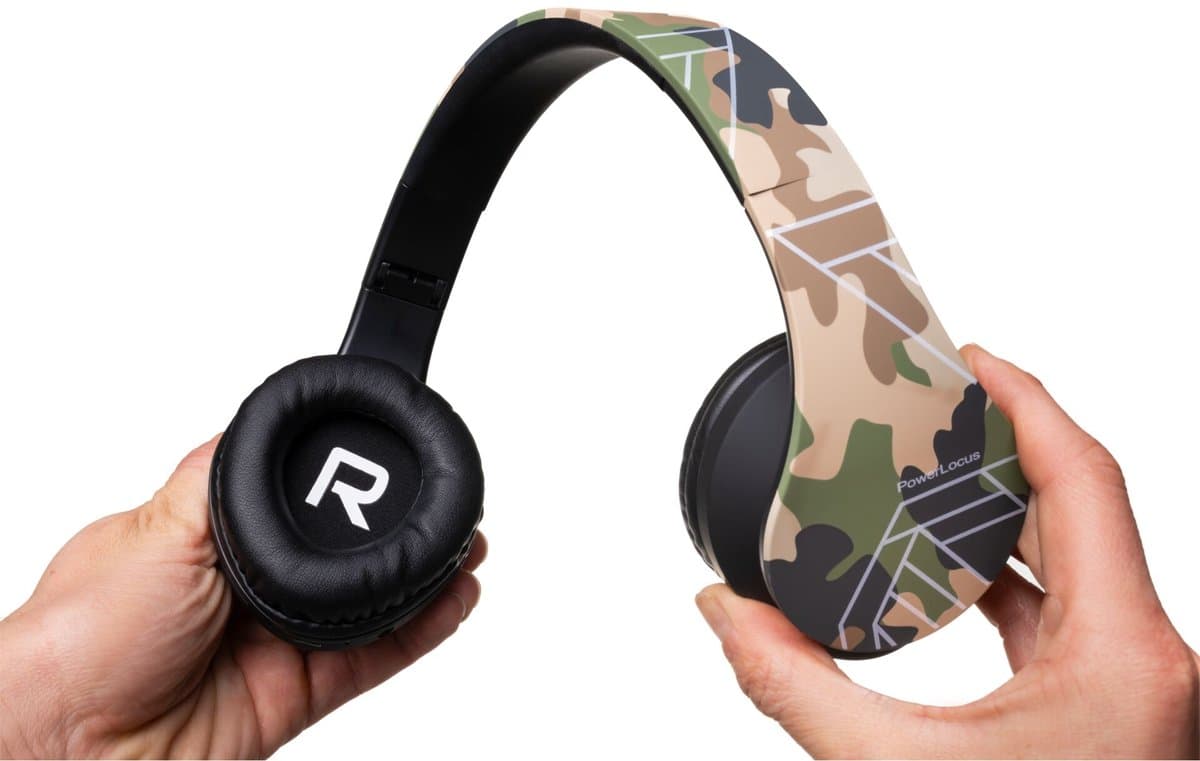 PowerLocus P2 Kids kinder- hooftelefoon camouflage — afbeelding 1