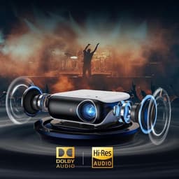 Beamer - 4K Projector - Google TV Official - 1000 ANSI Lumen - 1080P Full HD - Dolby Audio - WiFi 6 - Bluetooth 5.2 - Home Cinema - Spraakbesturing - Netflix Prime Video YouTube — thumbnail 5