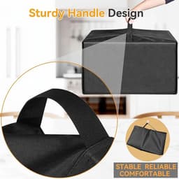 Stofhoes voor magnetron/airfryer - Waterdichte en zonwerende hoes van 420D Oxford-stof - Geschikt voor magnetrons, airfryers, broodroosters en ovens - 50*40*32 cm — thumbnail 4