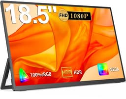 Milova PC-monitor - Computerscherm - 18,5 inch - Gamen - Laptop - Verleng scherm - Draagbare monitor — thumbnail 1