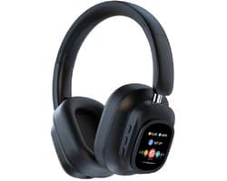 Siindoo JH-ANC930 Plus Bluetooth 5.3 Over-Ear Koptelefoon – Hybrid Active Noise Cancelling ANC – LED Touchscreen Display – 40 mm Drivers – Diepe Bass – Bluetooth & 3.5 mm – Lange Batterijduur – Memory Foam Comfort – Zwart