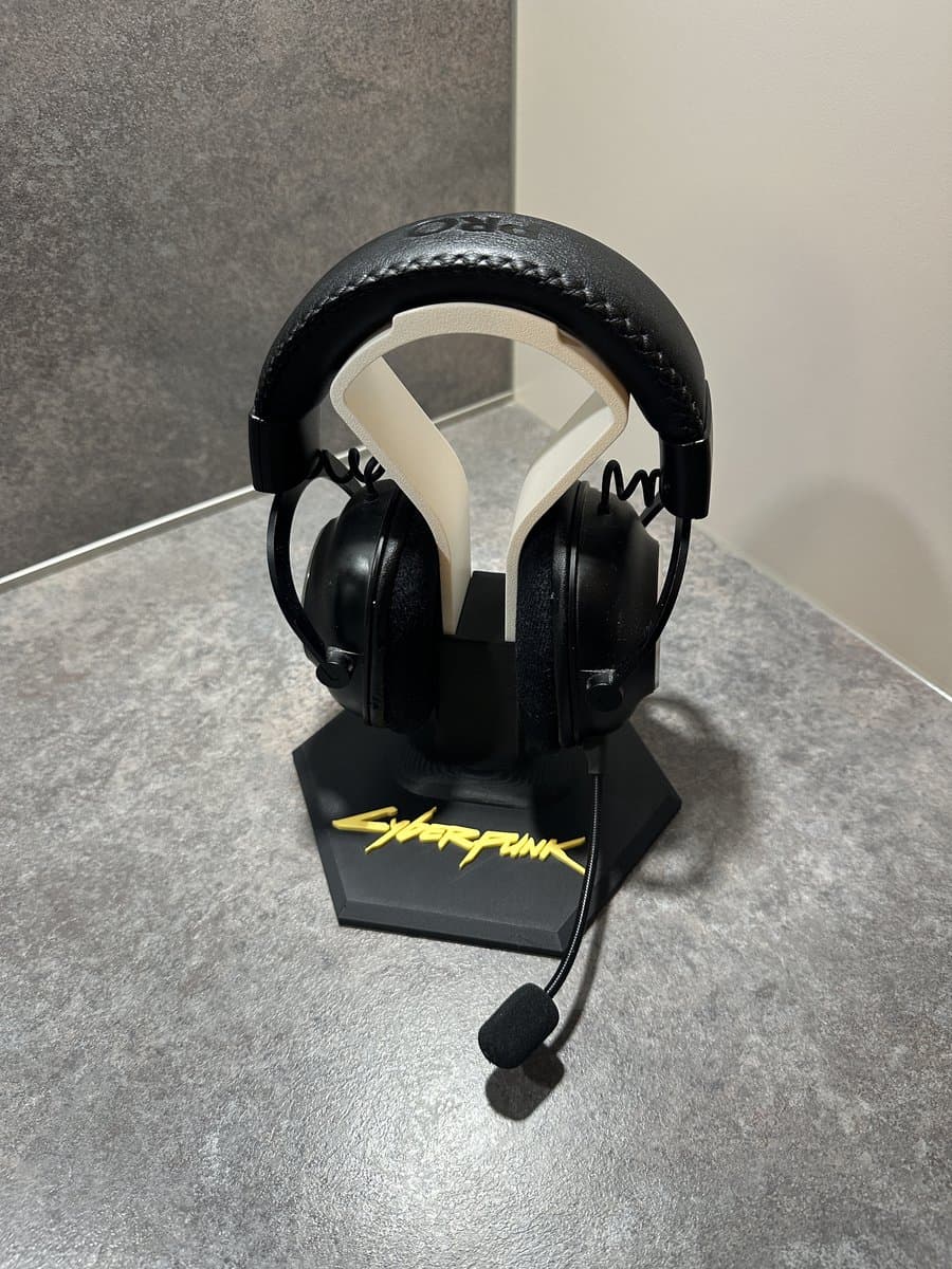 Hoofdtelefoon houder CYBERPUNK - Headset stand - Koptelefoon standaard - Koptelefoon houder — afbeelding 1